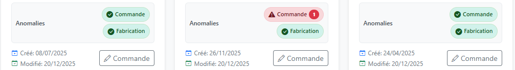 Capture d’écran — Commandes